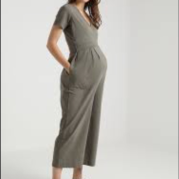 Boob Design Organic Amelia Jumpsuit Olive Leaf - Picture 3 of 7